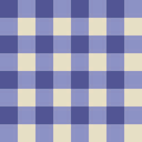The Blue gingham pattern for the ranch lowboard.