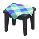 Wooden Mini Table (Black - Blue) NH Icon.png