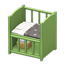 Baby Bed (Green - Black) NH Icon.png