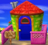Exterior of Pietro's house in Animal Crossing: New Leaf