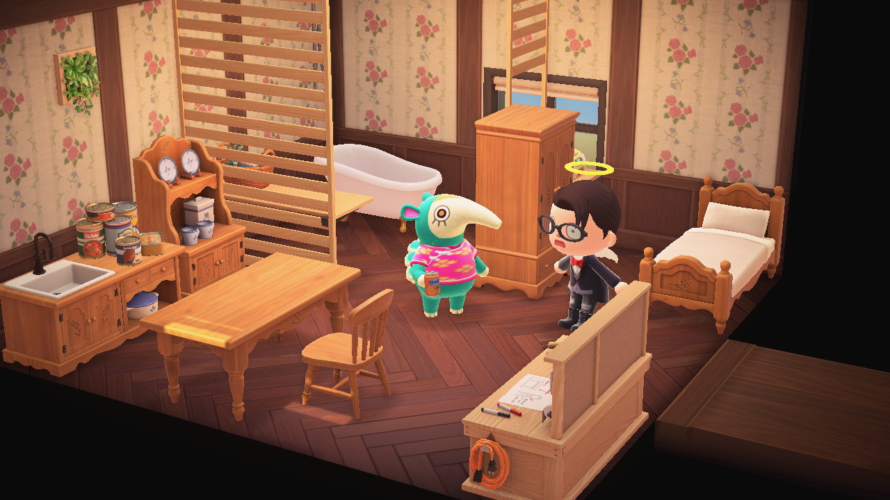 Interior of Zoe's house in Animal Crossing: New Horizons