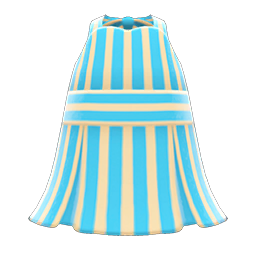 Striped Halter Dress (Light Blue) NH Icon.png