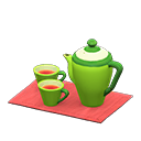 Tea Set (Green - Red) NH Icon.png