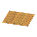 Natural wooden-deck rug