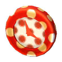 Polka-Dot Clock (Red and White - Red and White) NL Model.png