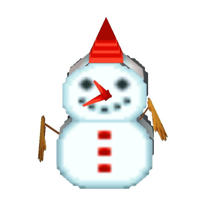 Snowman clock