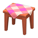 Wooden Mini Table (Cherry Wood - Pink) NH Icon.png