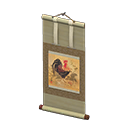Hanging Scroll (Brown - Bird) NH Icon.png