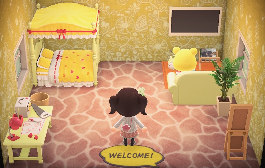 Interior of Tammy's house in Animal Crossing: New Horizons