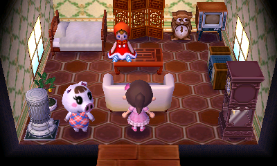 Interior of Lucy's house in Animal Crossing: New Leaf