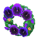 Cool pansy wreath