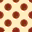 The Cola brown pattern for the polka-dot stool.