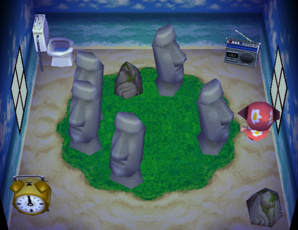 Interior of Dotty's house in Animal Crossing