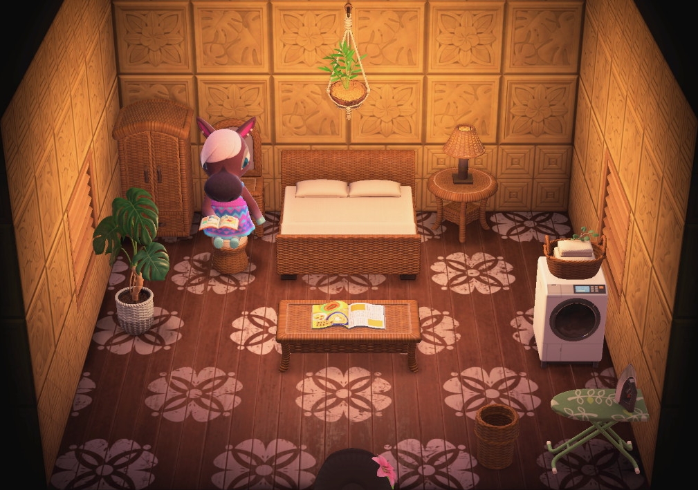 Interior of Reneigh's house in Animal Crossing: New Horizons