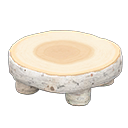 Log Round Table's White Birch variant
