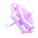 Purple shiny-bows parasol