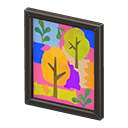 Framed Poster (Black - Trees) NH Icon.png