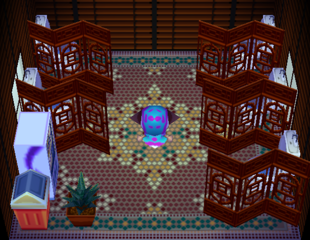 Interior of Billy's house in Animal Crossing