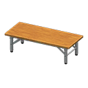 Low folding table