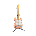 Rock Guitar (Coral Pink - Rock Logo) NH Icon.png
