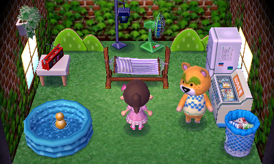 Interior of Nate's house in Animal Crossing: New Leaf