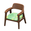 Nordic Chair (Dark Wood - Leaves) NH Icon.png