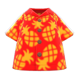Pineapple Aloha Shirt (Red) NH Icon.png