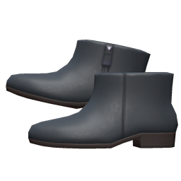 Pleather Ankle Booties (Black) NH Icon.png