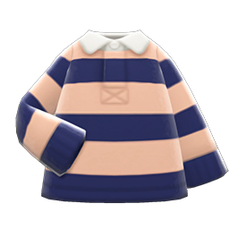 Thick-Stripes Shirt (Beige & Navy) NH Icon.png
