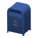 Steel Trash Can (Blue - Flammable Garbage) NH Icon.png