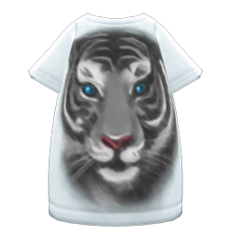 Tiger-Face Tee Dress (White) NH Icon.png
