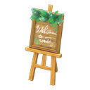 Wedding Welcome Board (Garden - Message) NH Icon.png
