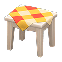 Wooden Mini Table (White Wood - Orange) NH Icon.png