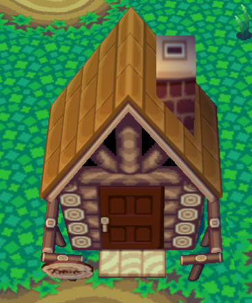 Exterior of Freckles's house in Animal Crossing