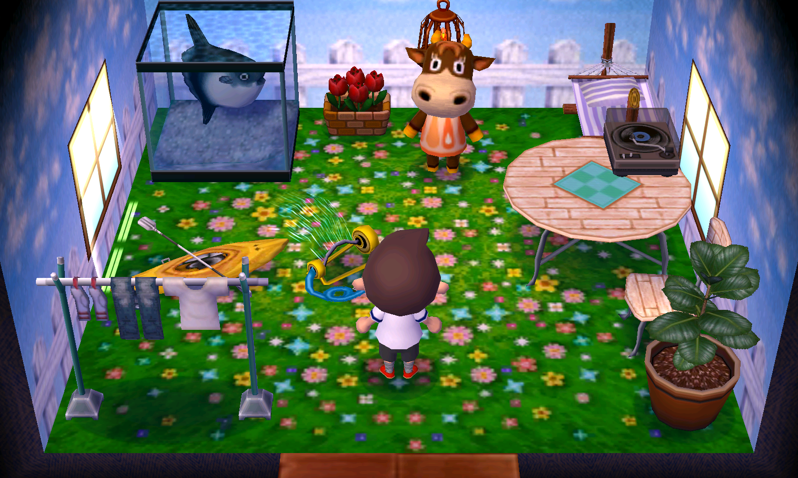 Interior of Patty's house in Animal Crossing: New Leaf