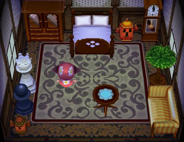 Interior of Rex's house in Animal Crossing