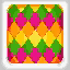 The Fruit colored pattern for the kiddie bed.
