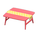 Nordic Table (Red - Little Flowers) NH Icon.png