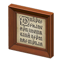 Fancy Frame (Brown - Fairy-Tale) NH Icon.png