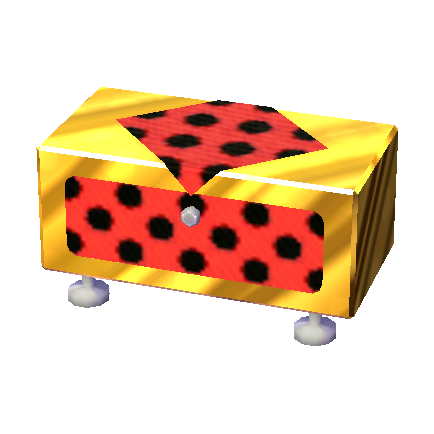 polka-dot dresser