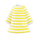 Striped Dress (Yellow) NH Storage Icon.png