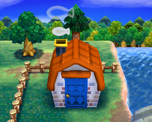 Default exterior of Alfonso's house in Animal Crossing: Happy Home Designer