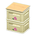 Stacked Bottle Crates (White - Peach) NH Icon.png