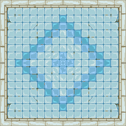 Bathhouse tile floor