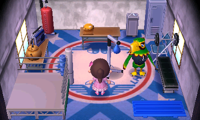 Interior of Frank's house in Animal Crossing: New Leaf
