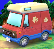 Exterior of Pascal's RV in Animal Crossing: New Leaf