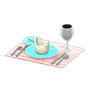Table Setting (Light Blue - Pink) NH Icon.png