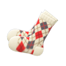 File:Argyle Crew Socks (White) NH Icon.png - Animal Crossing Wiki ...