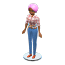 Dress-Up Doll (Short Pink - Casual) NH Icon.png