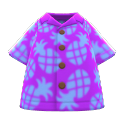 Pineapple Aloha Shirt (Purple) NH Icon.png